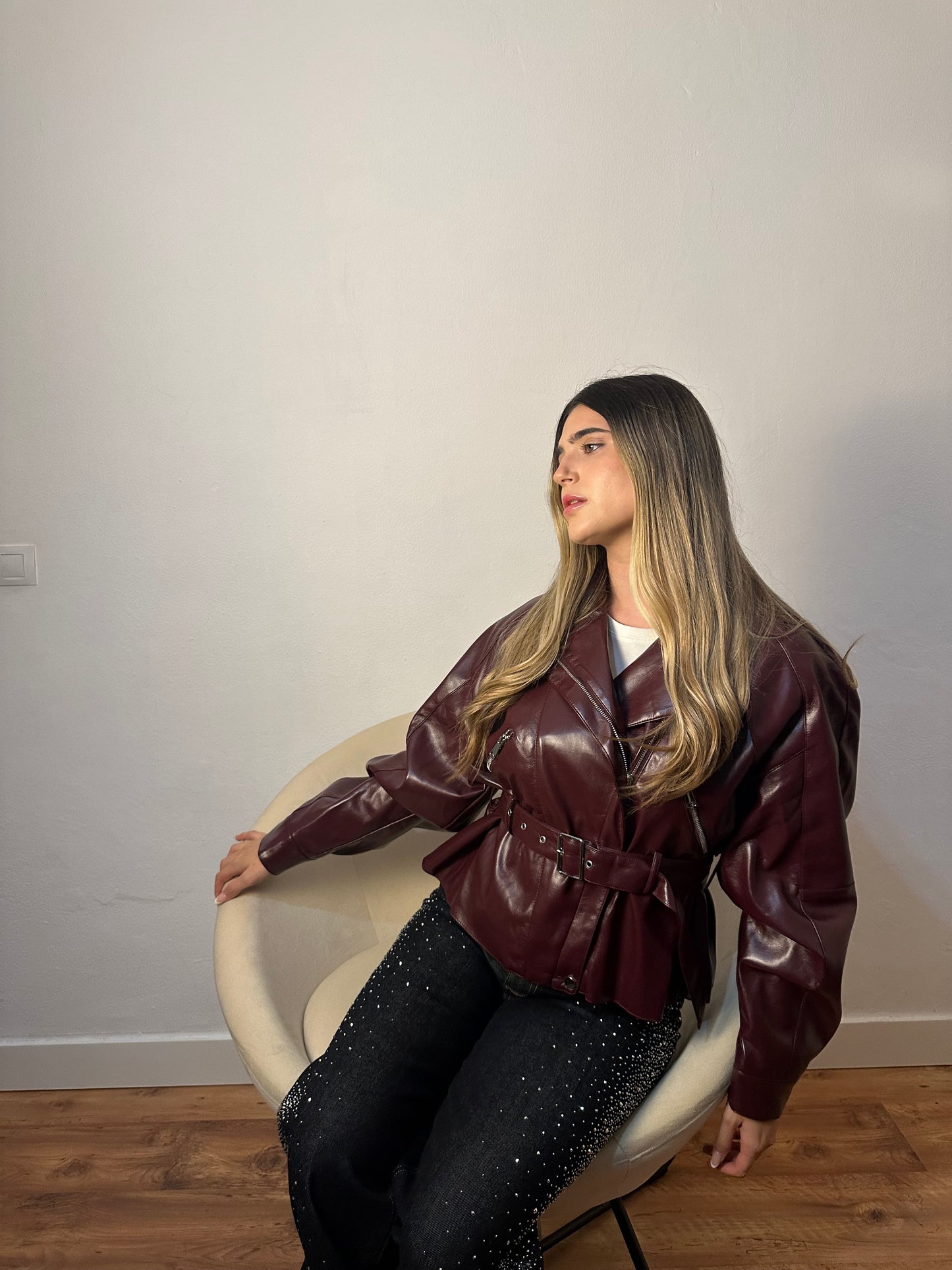 CHAQUETA POLIPIEL CINTU