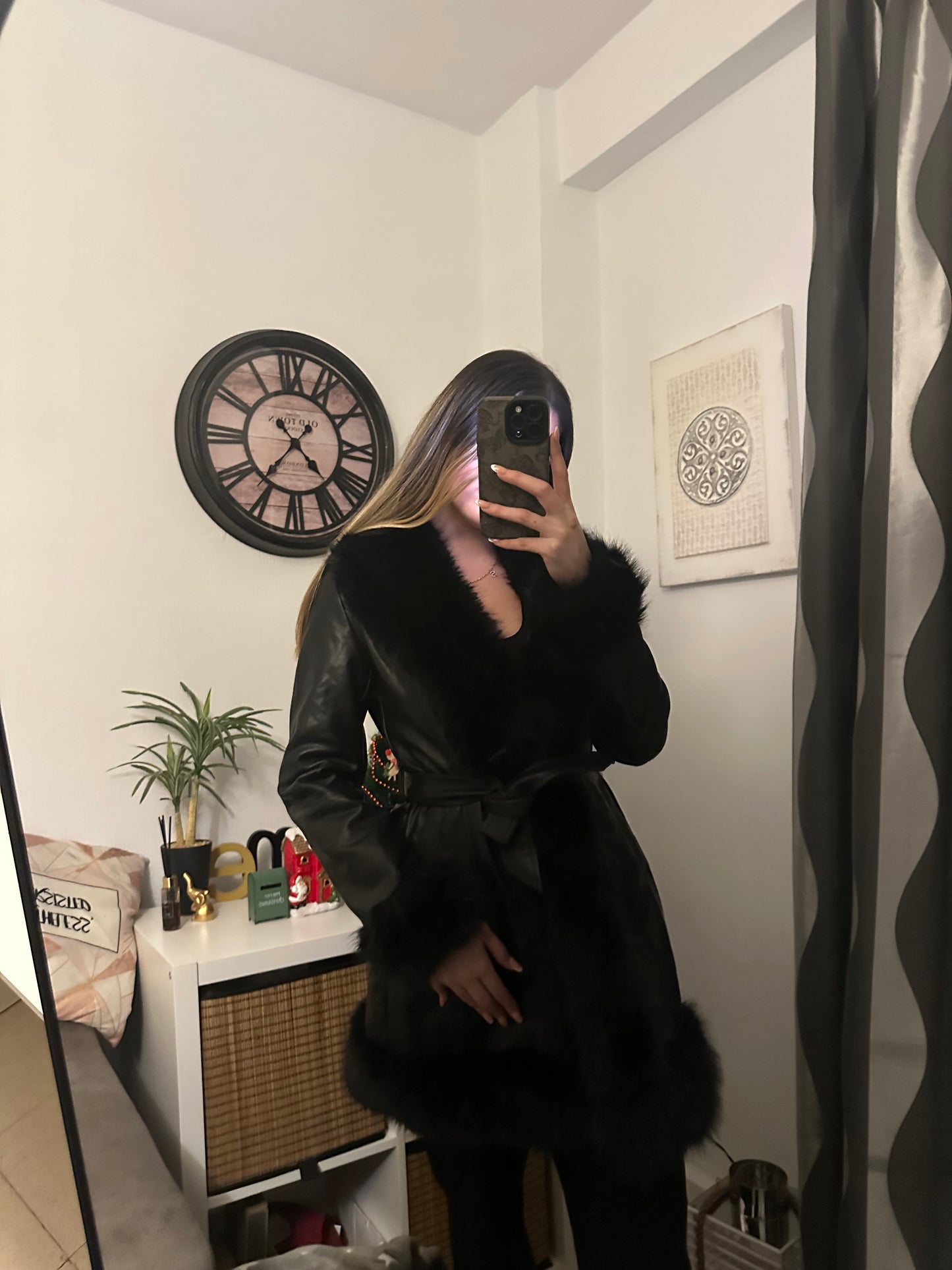 CHAQUETA LARGA POLIPIEL