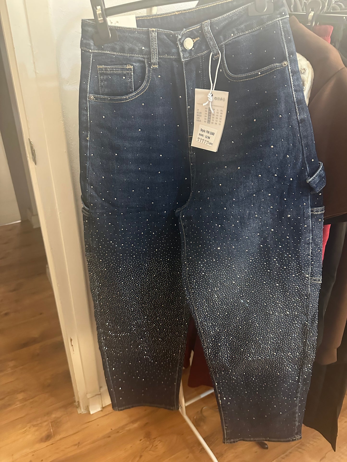 JEANS BALLON BRILLO BLUE