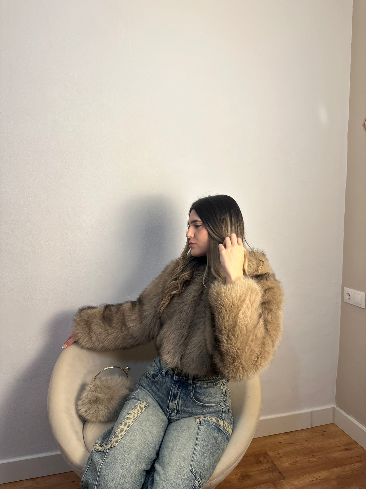 CHAQUETA CROP HAIR PREMIUM