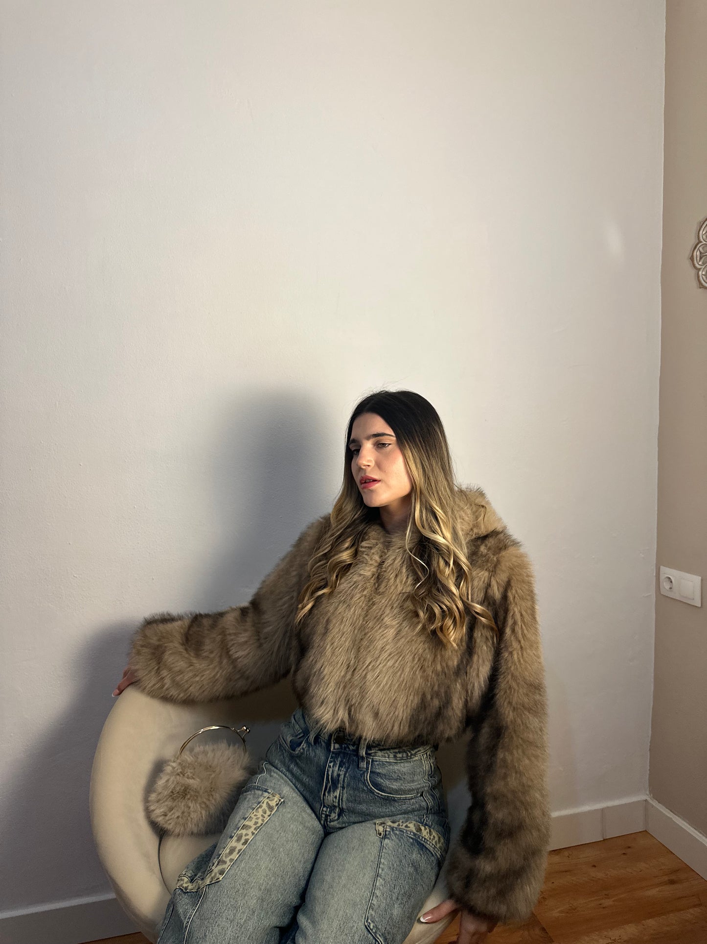 CHAQUETA CROP HAIR PREMIUM