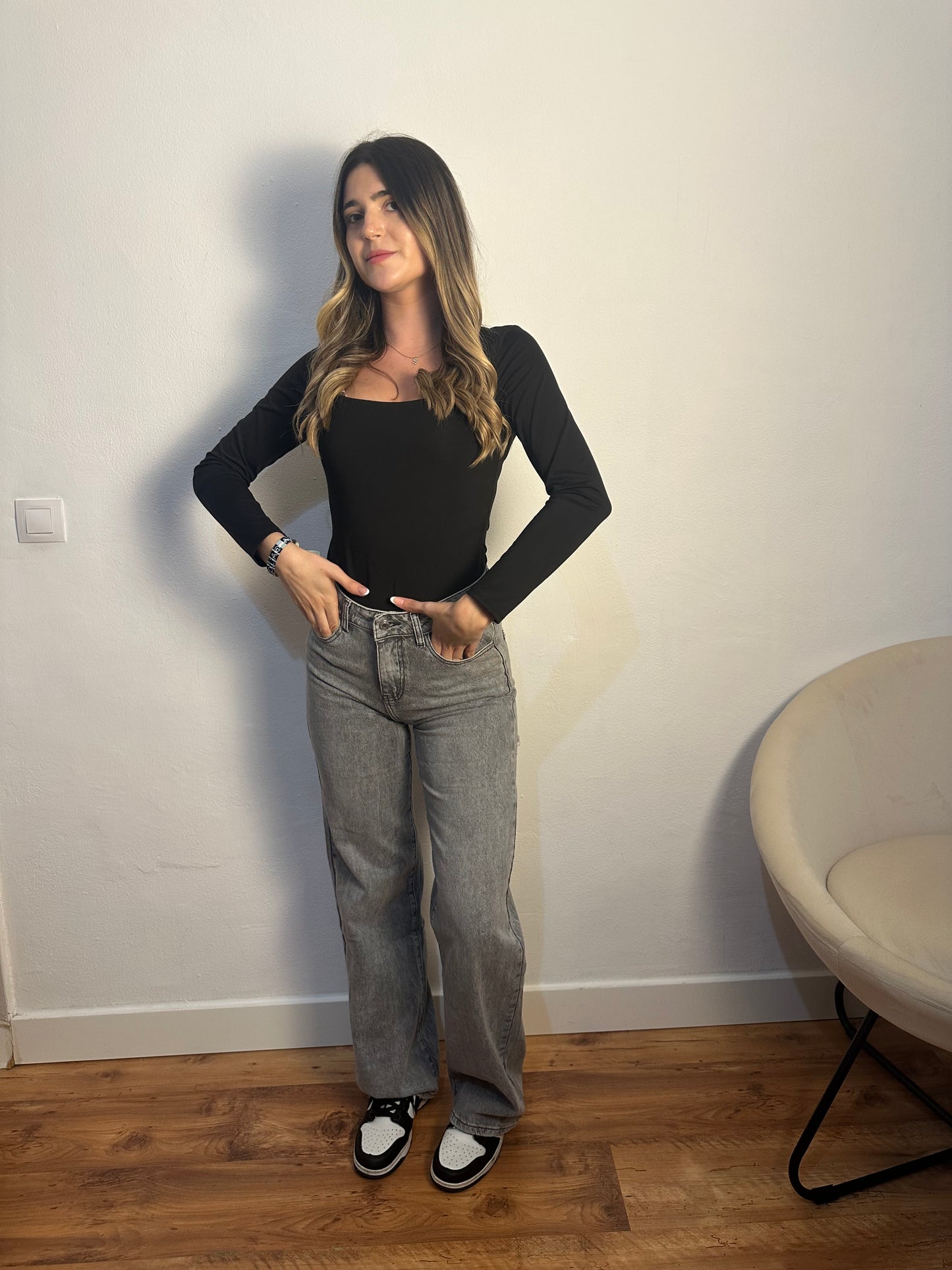 JEANS BOLS BRILL GREY