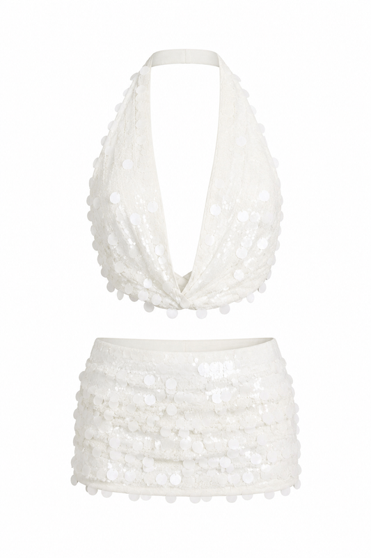 CONJUNTO LENTEJUELAS WHITE
