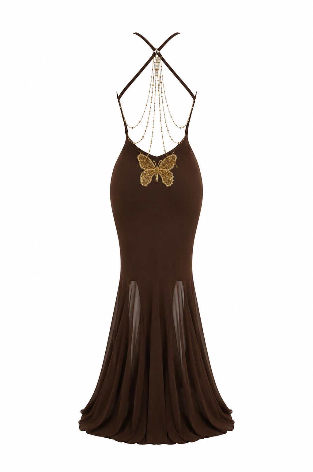 VESTIDO MARIPOSA LARGO
