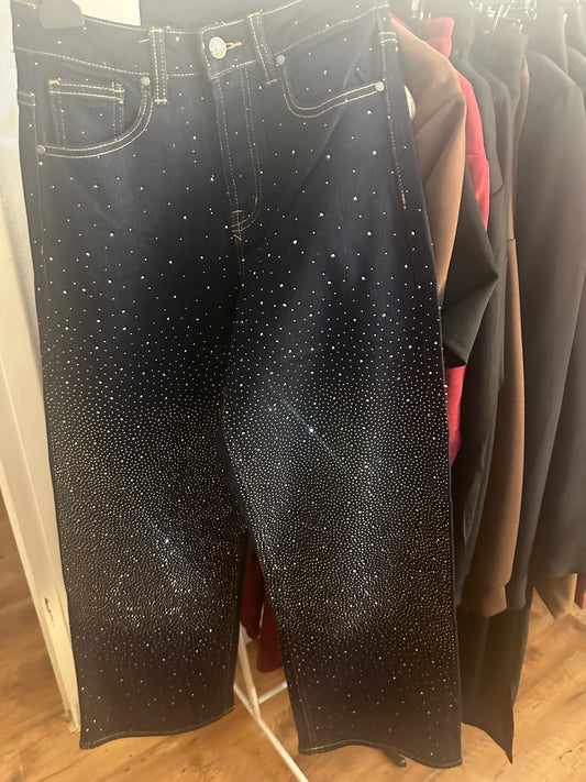 JEANS BRILL DARK BLUE