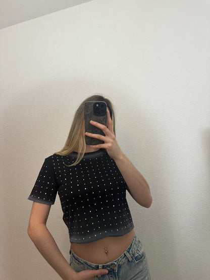 CAMISETA CROP BRILLOS