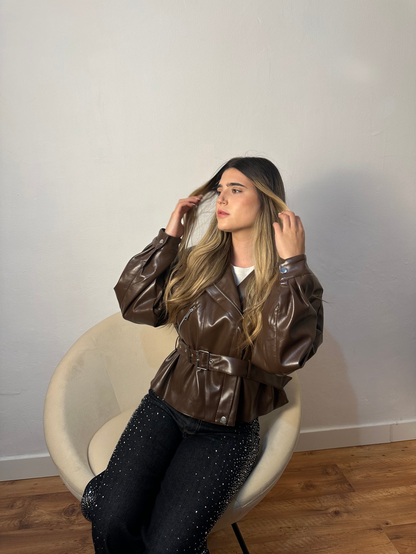 CHAQUETA POLIPIEL CINTU